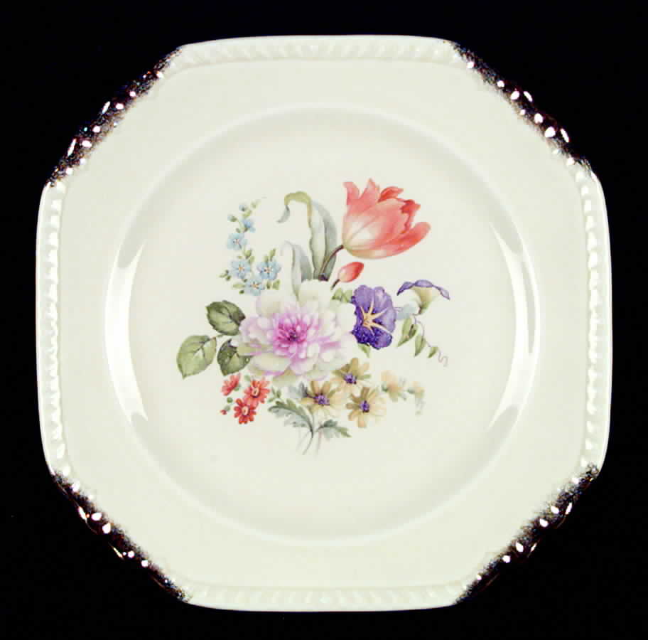 Rust Tulip Luncheon Plate by Salem-1
