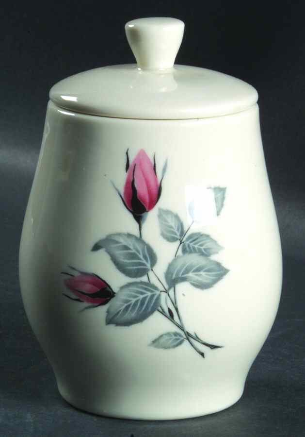 Classic Rose Sugar Bowl & Lid by Sloan China Co-1