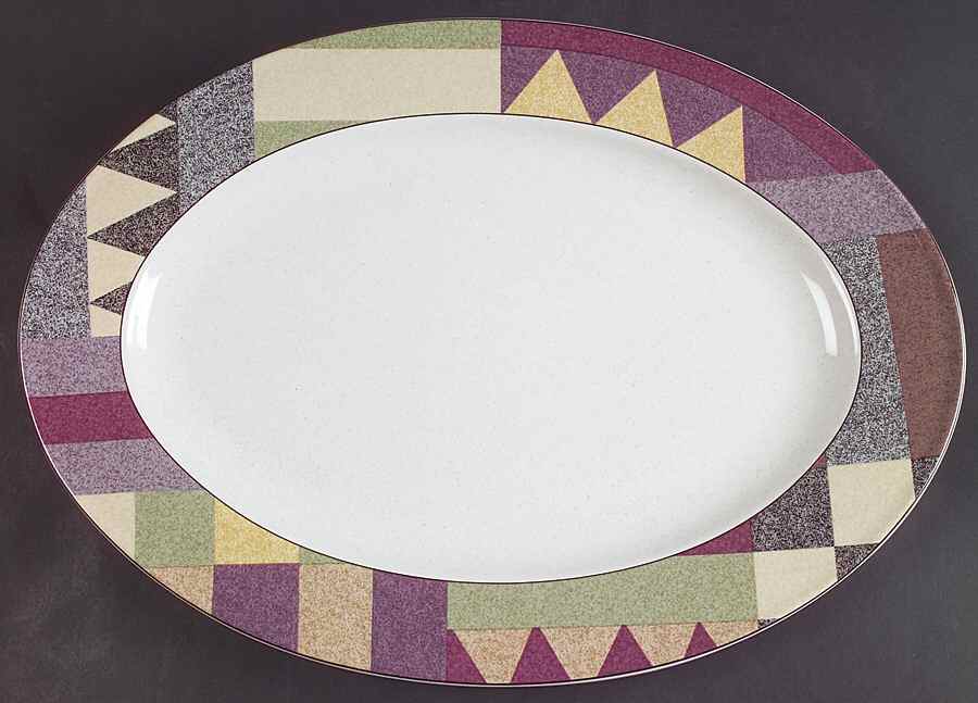 Palm Desert 14" Oval Serving Platter by Studio Nova-1