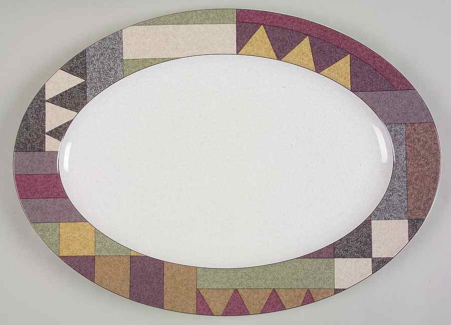 Palm Desert 15" Oval Serving Platter by Studio Nova-1