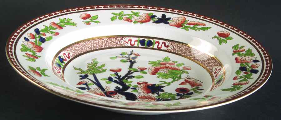 Indian Tree Multicolor Large Rim Soup Bowl by Soho Pottery-1