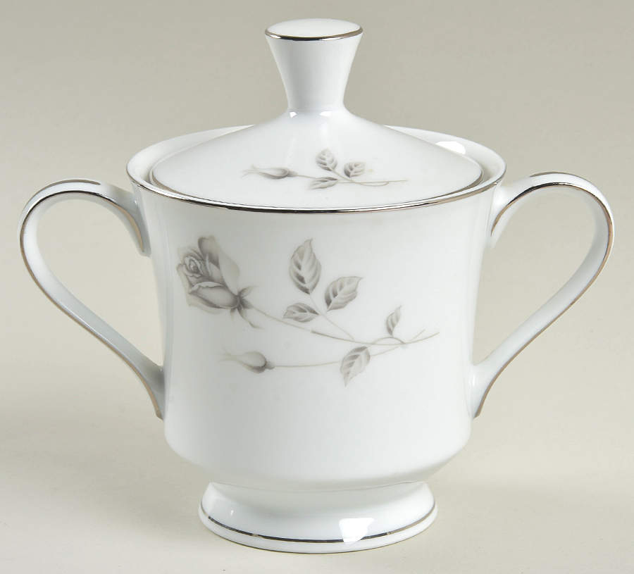 Shadow Rose (Japan) Sugar Bowl & Lid by Society (Japan)-1
