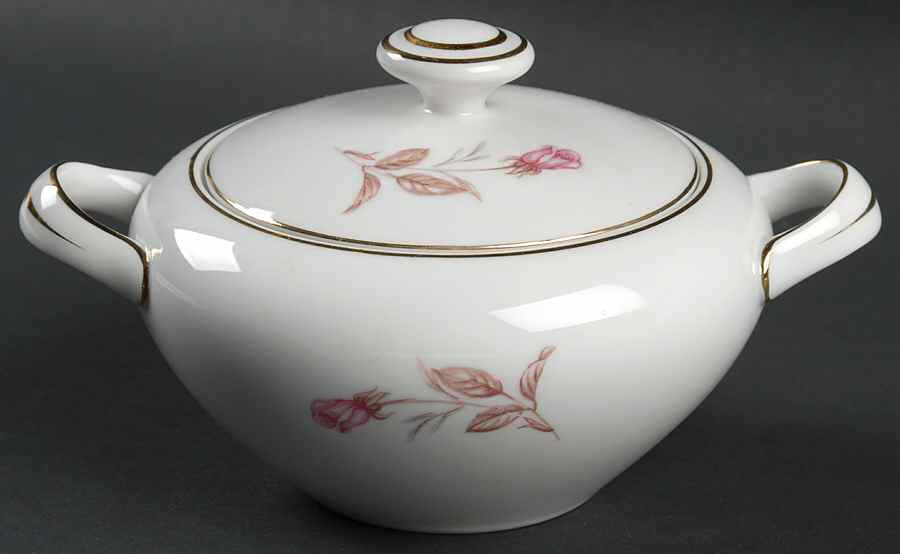 Cashmir Rose Sugar Bowl & Lid by Sone-1