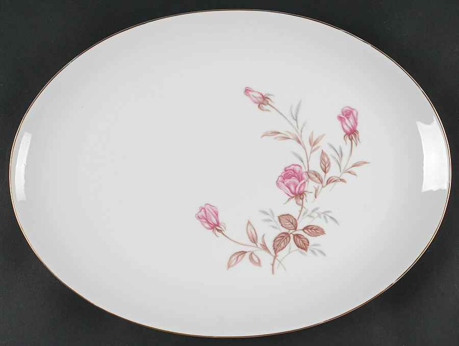 Cashmir Rose 16" Oval Serving Platter by Sone-1