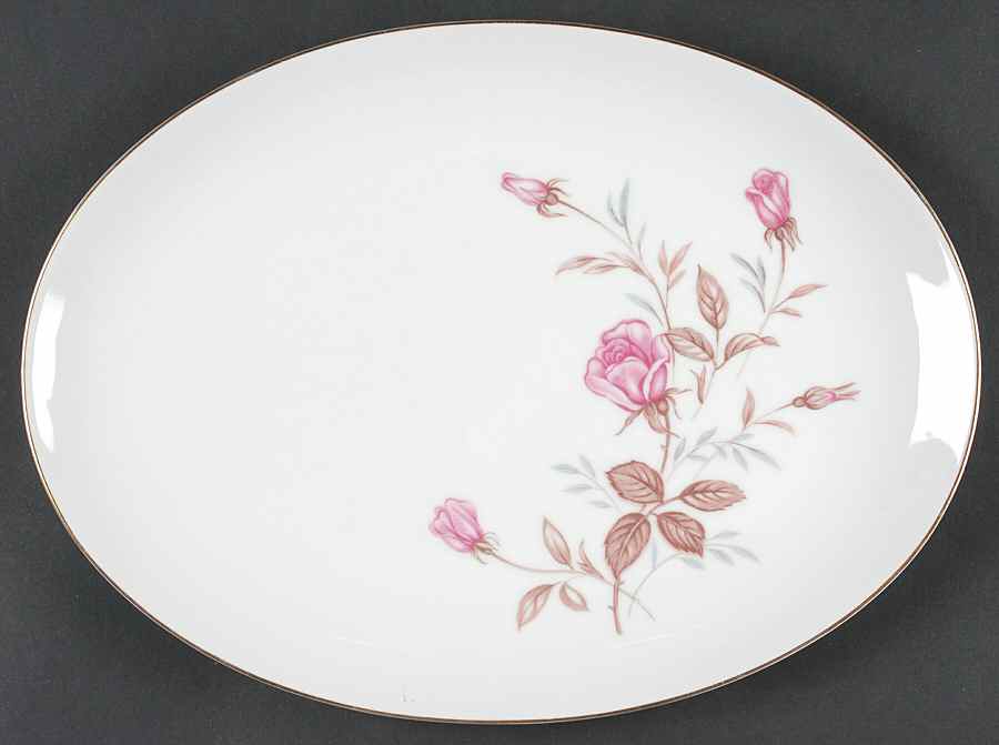 Cashmir Rose 12" Oval Serving Platter by Sone-1