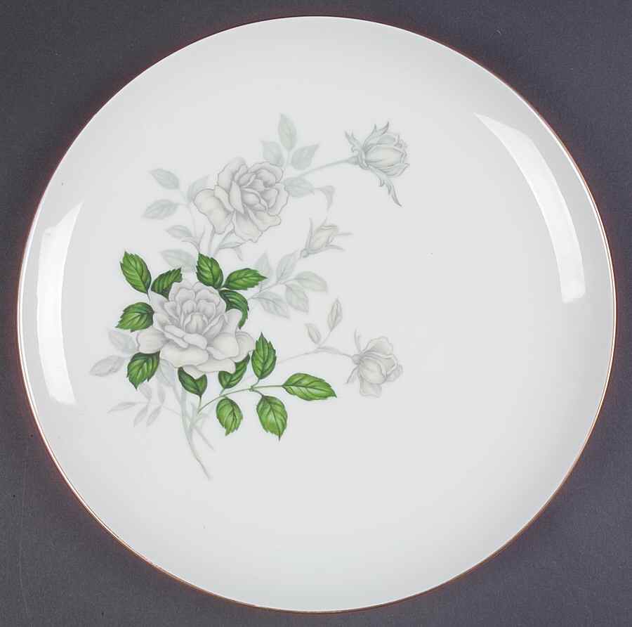 Grey Pearl (Gold Trim) Dinner Plate by Sone-1