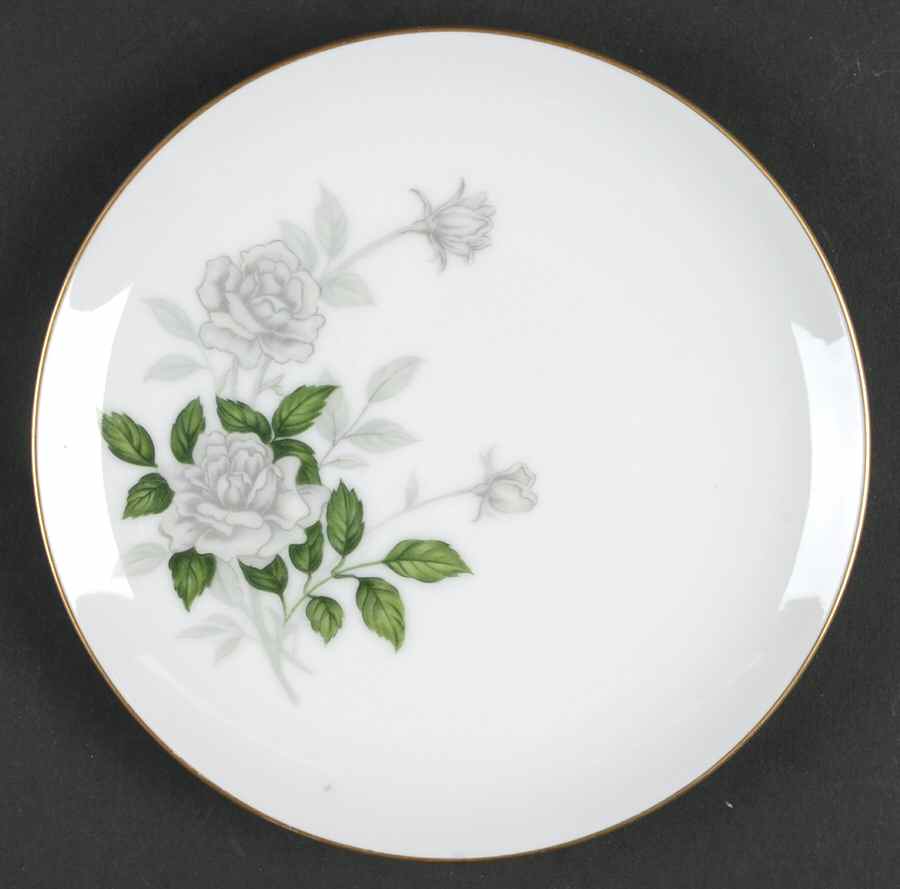 Grey Pearl (Gold Trim) Bread & Butter Plate by Sone-1