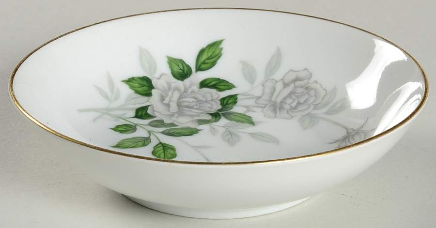 Grey Pearl (Gold Trim) Fruit/Dessert (Sauce) Bowl by Sone-1