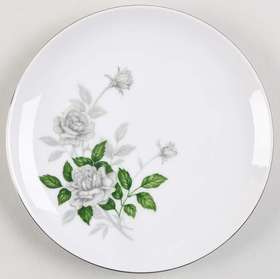 Gray Pearl (Platinum Trim) Bread & Butter Plate by Sone-1