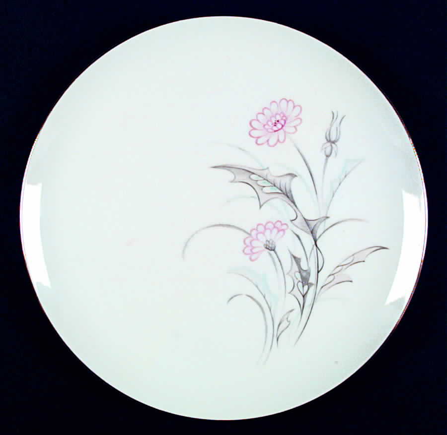 Pink Thistle Dinner Plate by Sone-1