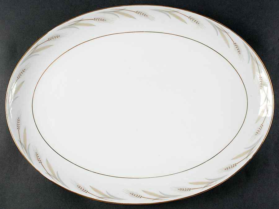 Royal Wheat 16" Oval Serving Platter by Sone-1