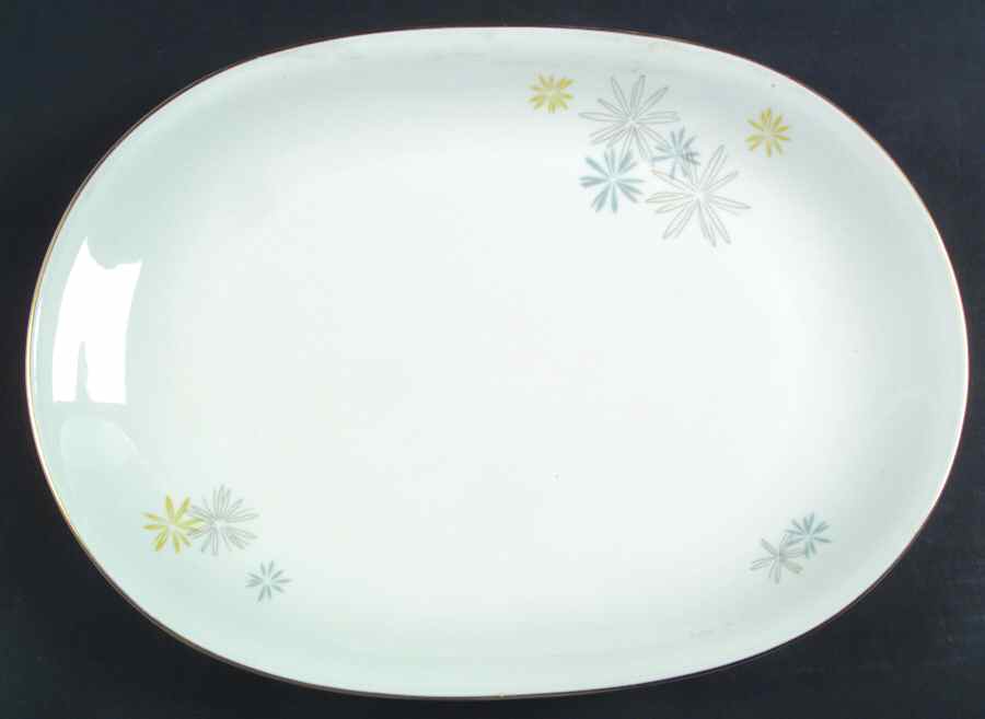 Meadow Song 14" Oval Serving Platter by Sovereign (Bavaria)-1