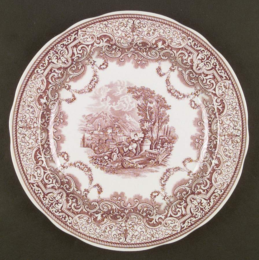 Archive Collection Cranberry Dinner Plate by Spode-1