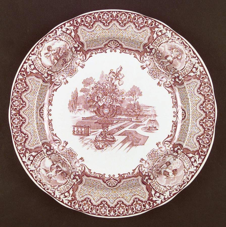 Archive Collection Cranberry Dinner Plate by Spode-1
