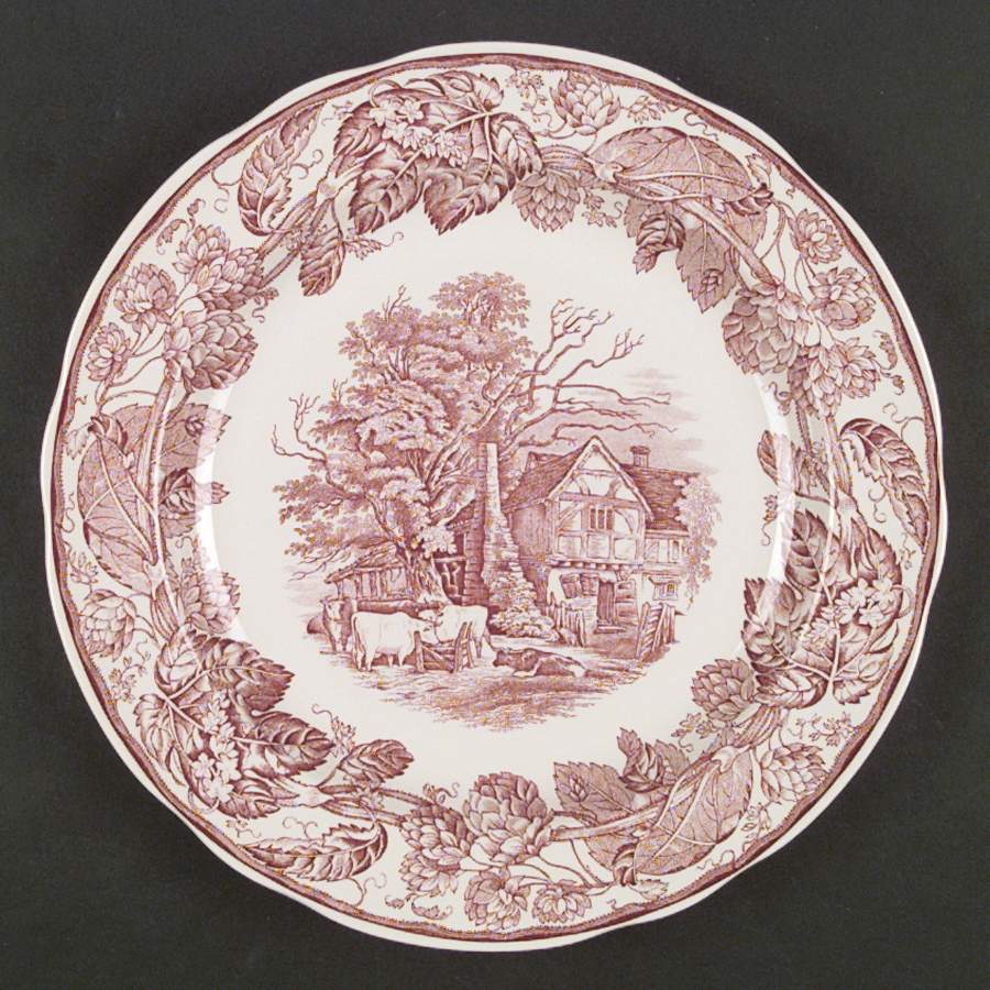 Archive Collection Cranberry Dinner Plate by Spode-1