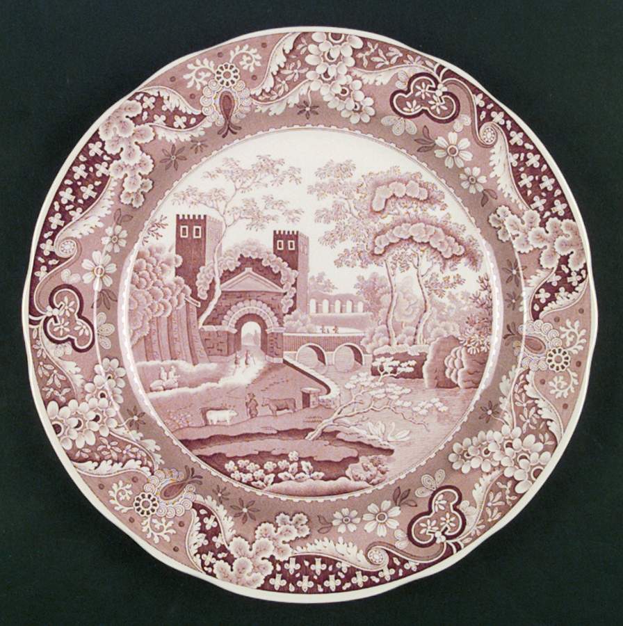 Archive Collection Cranberry Dinner Plate by Spode-1