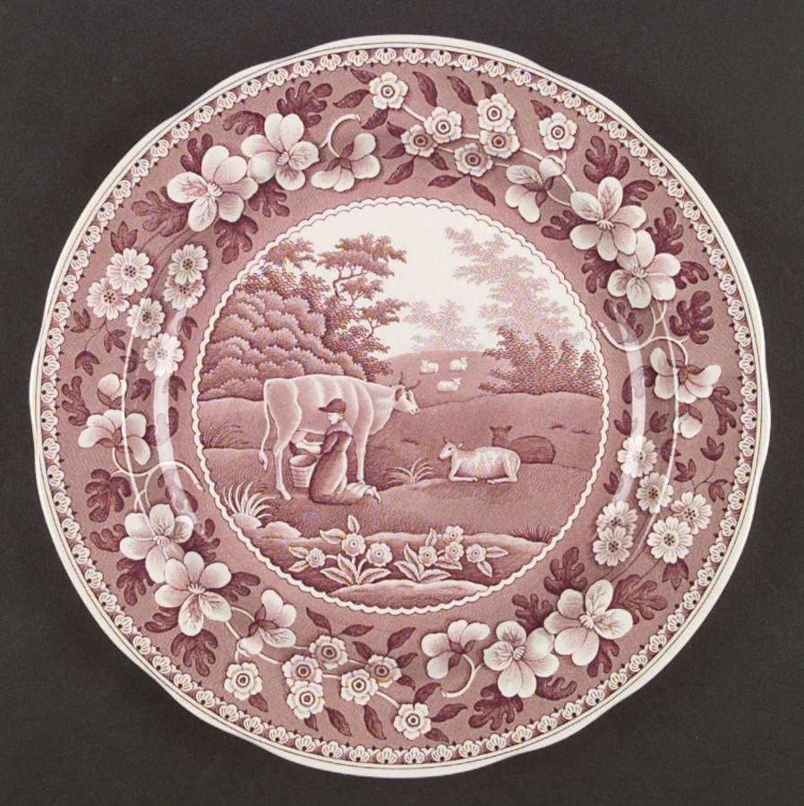 Archive Collection Cranberry Dinner Plate by Spode-1