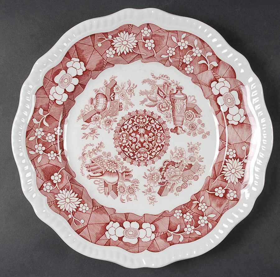 Archive Collection Cranberry Dinner Plate by Spode-1