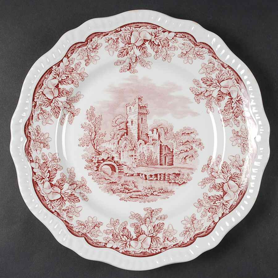 Archive Collection Cranberry Dinner Plate by Spode-1
