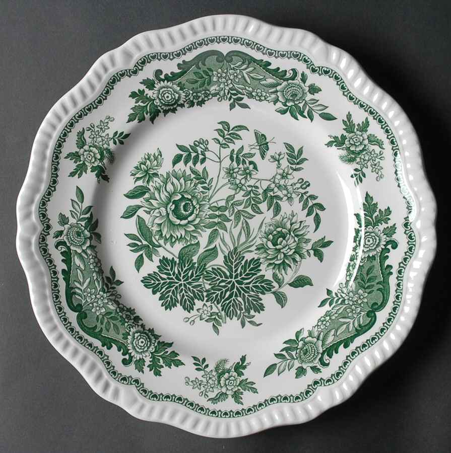 Archive Collection Green Large Dinner Plate by Spode-1