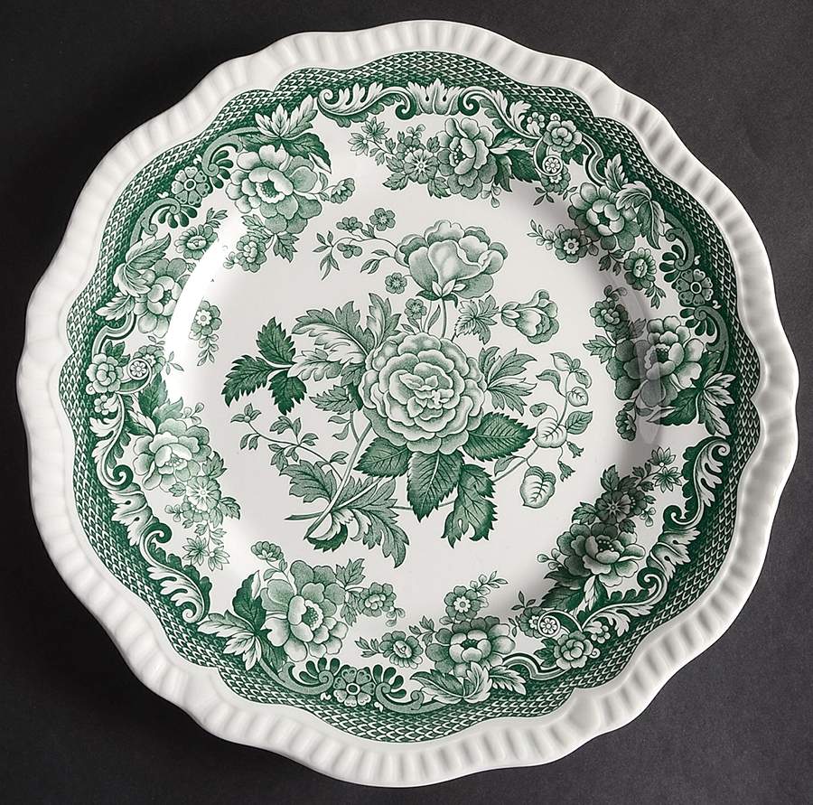 Archive Collection Green Large Dinner Plate by Spode-1