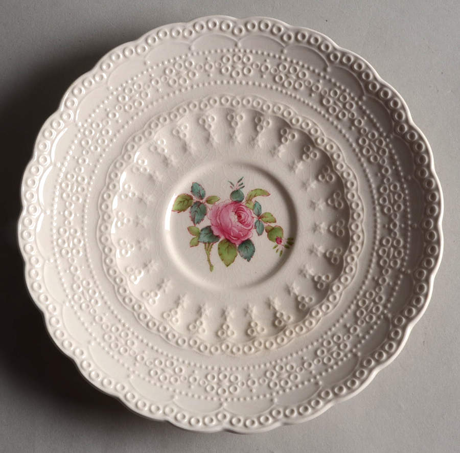 Billingsley Rose Pink (Old Backstamp) Saucer for Flat Cup by Spode-1