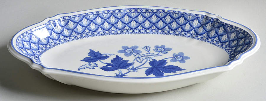 Blue Geranium Bread Tray by Spode-1