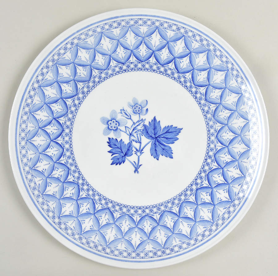 Blue Geranium Cake Plate by Spode-1
