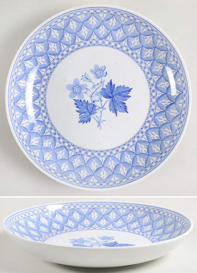 Blue Geranium 8" Individual Pasta Bowl by Spode-1
