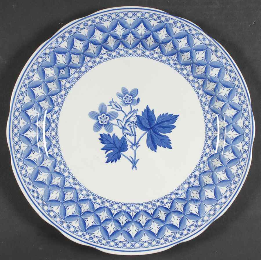 Blue Geranium 12" Chop Plate (Round Platter) by Spode-1