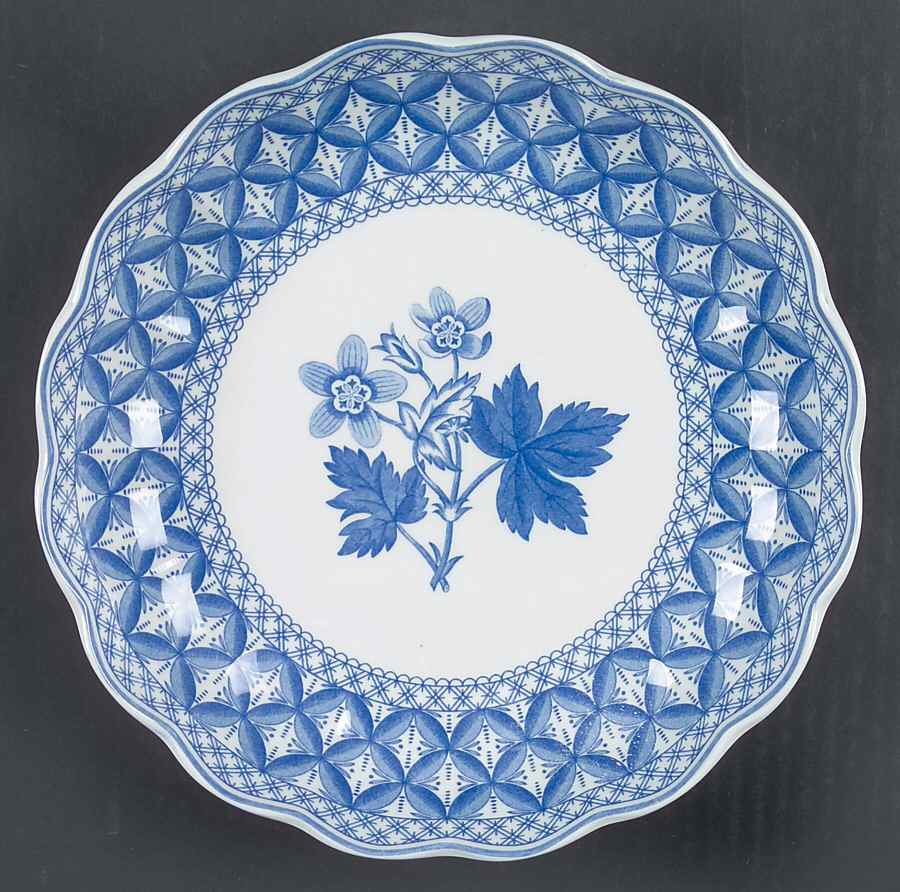 Blue Geranium Medium Round Fluted Dish by Spode-1