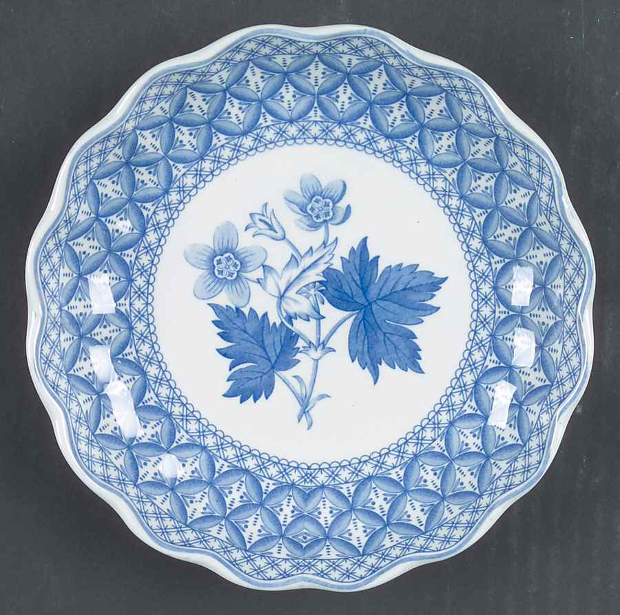 Blue Geranium Small Round Fluted Dish by Spode-1