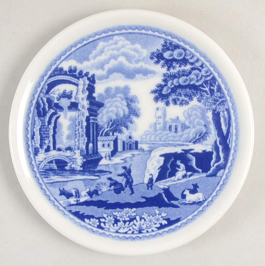 Blue Italian Coaster by Spode-1
