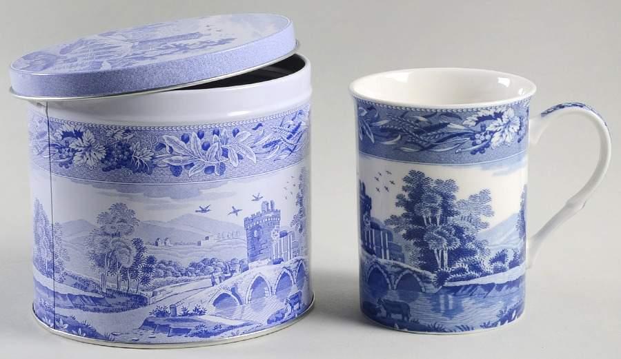 Blue Italian Mug in a Tin Gift Box by Spode-1