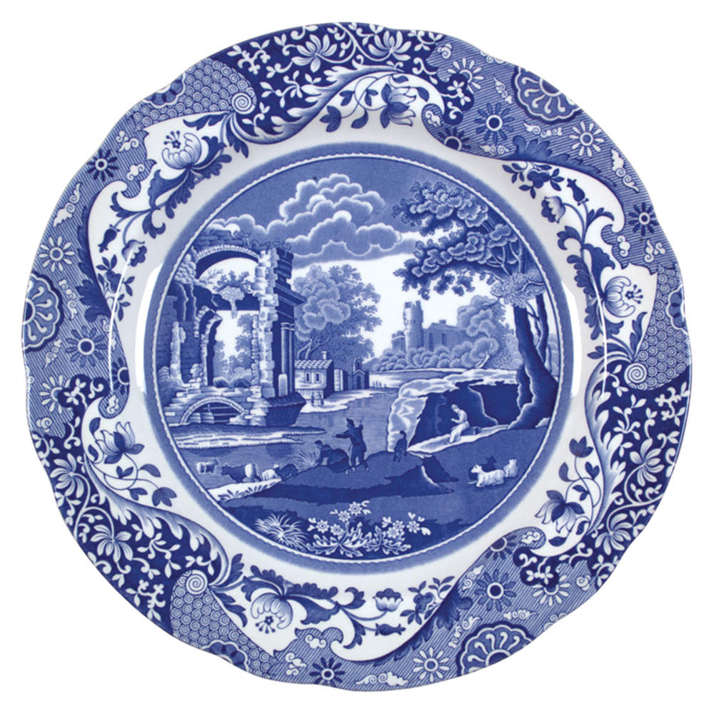 Blue Italian Dinner Plate by Spode-1