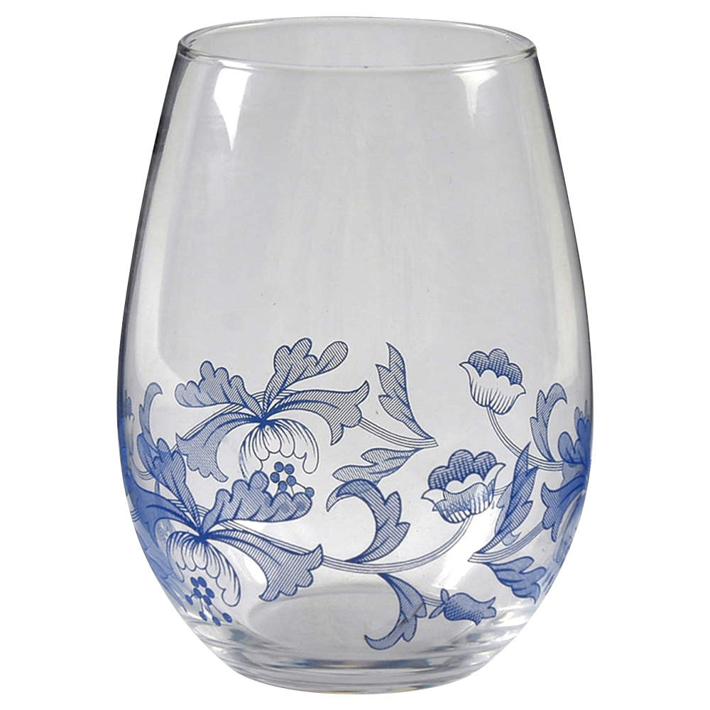 Blue Italian Glassware Stemless Wine by Spode-1