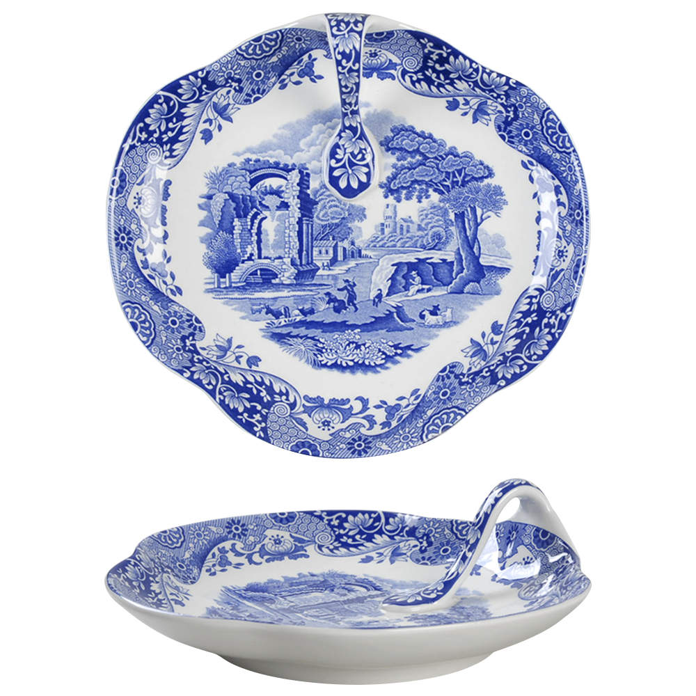 Blue Italian Handled Tray by Spode-1