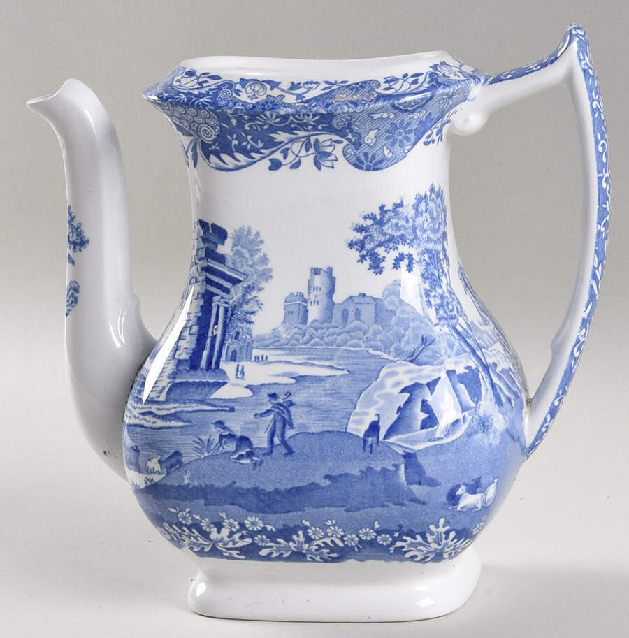 Blue Italian Mini Coffee Pot No Lid by Spode-1