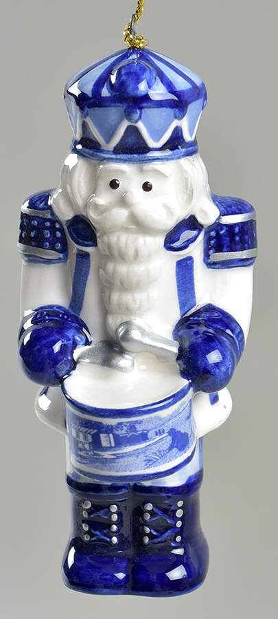 Blue Italian Nutcracker Ornament by Spode-1