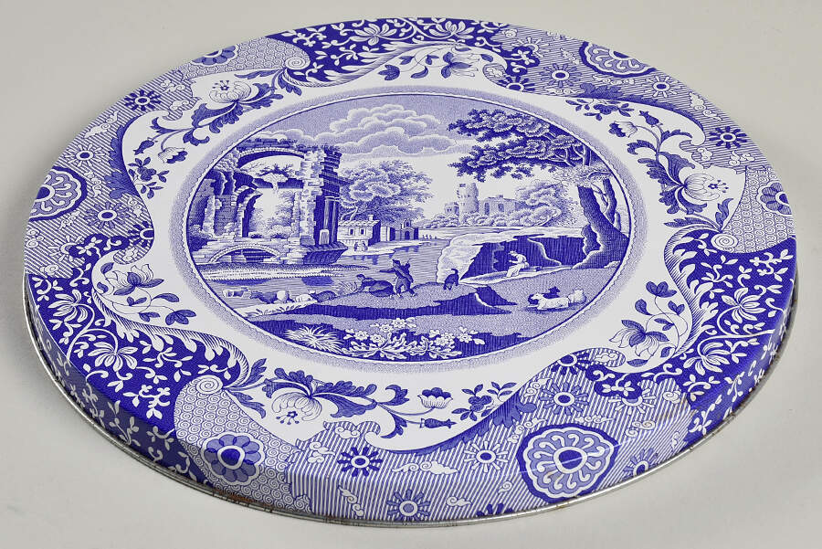 Blue Italian Lid for 10" Cake Tin by Spode-1