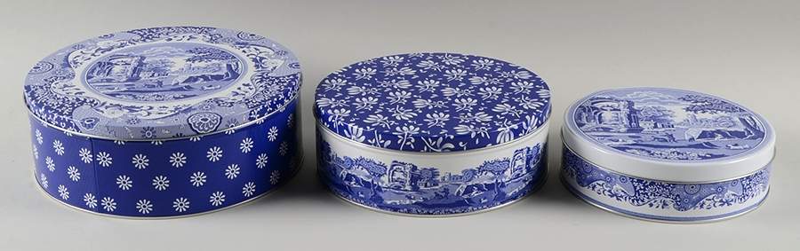 Blue Italian Set of 3 Cake Tins (6", 7" & 8") by Spode-1