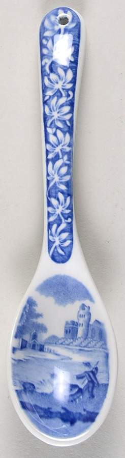 Blue Italian Chinese Teaspoon by Spode-1