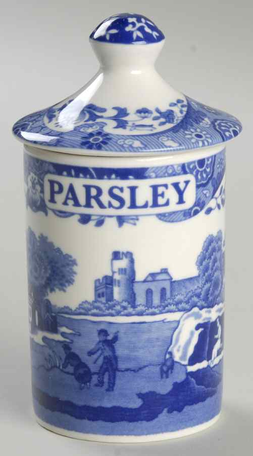 Blue Italian Spice Jar Set Individual Jar & Lid by Spode-1