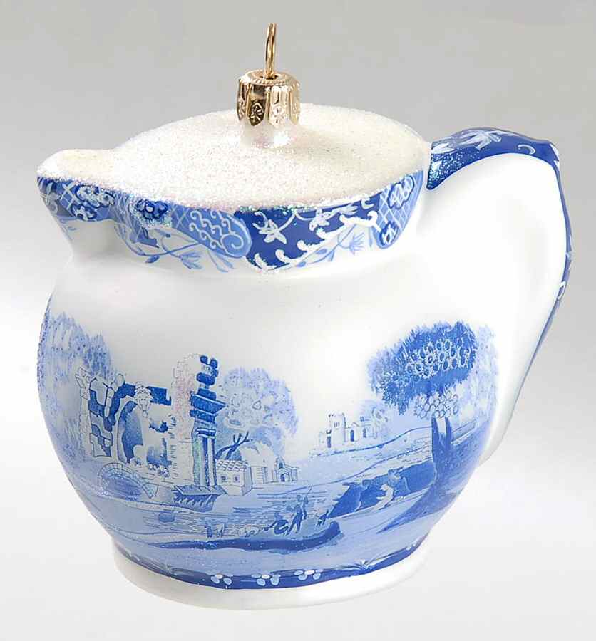Blue Italian Jug Ornament by Spode-1