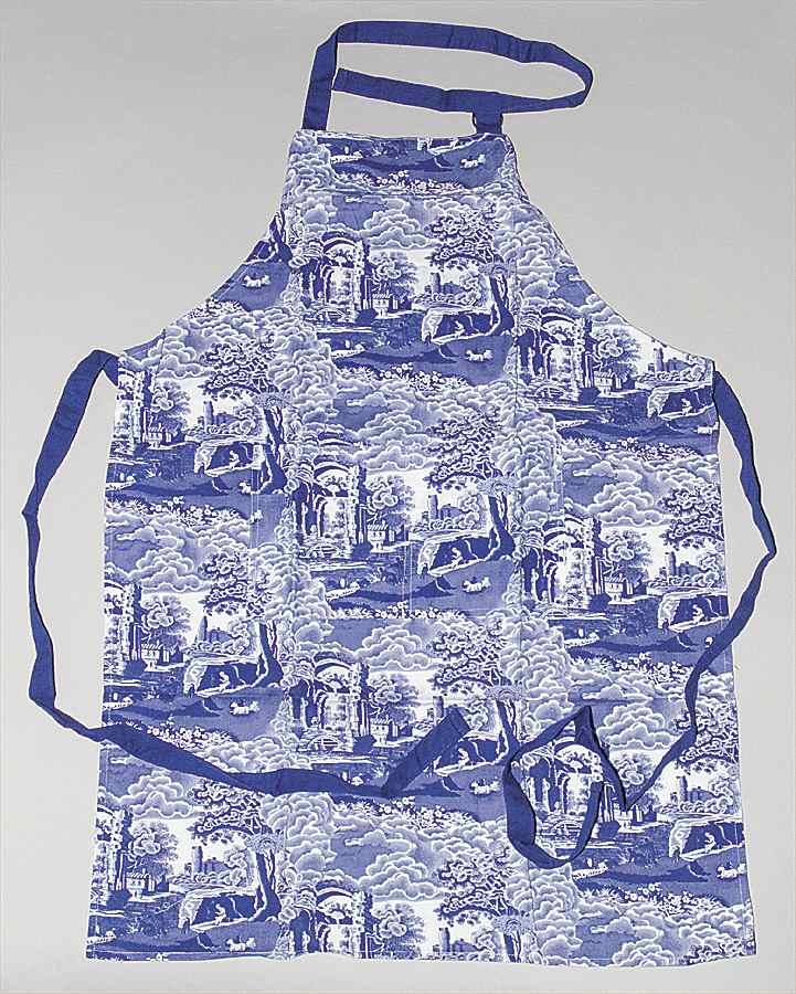 Blue Italian Cloth Kitchen Apron by Spode-1