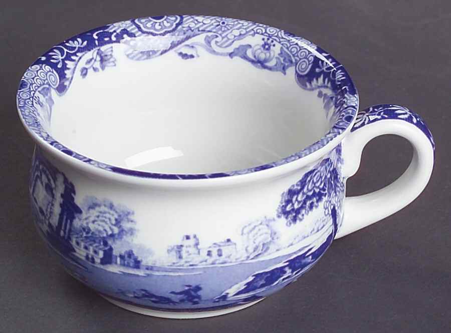 Blue Italian Chamber Pot Open Mini by Spode-1
