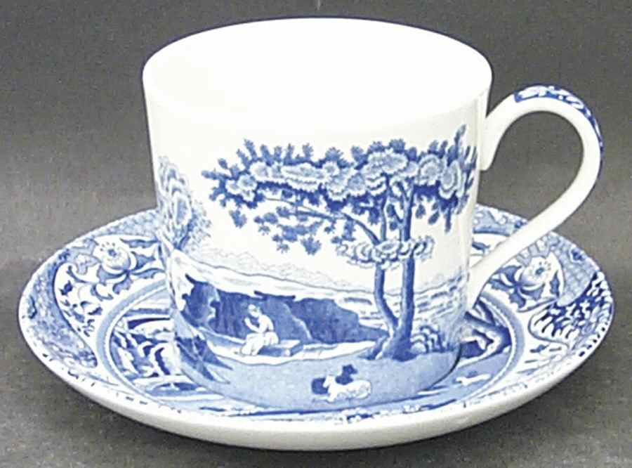 Blue Italian Mug/Cup & Saucer Set by Spode-1