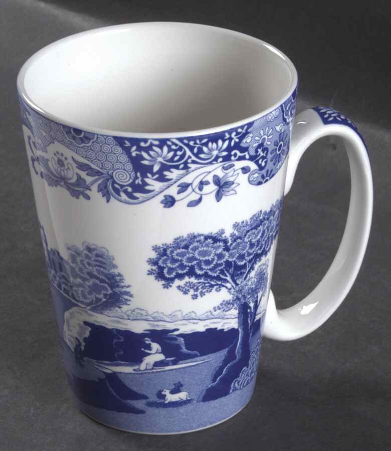 Blue Italian Tall Mug by Spode-1