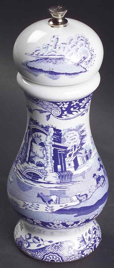 Blue Italian Pepper Mill by Spode-1