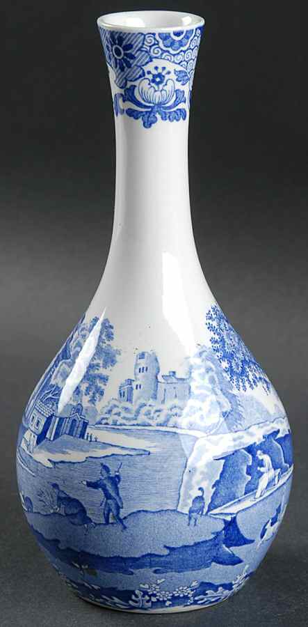 Blue Italian 7" Colleen Vase by Spode-1